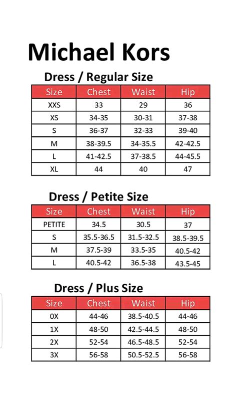 michael kors size p|michael kors sizing chart.